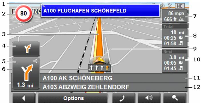 NAVIGON SUNGOO MOBILE NAVIGATION 43.01 - Map in Navigation mode - 1