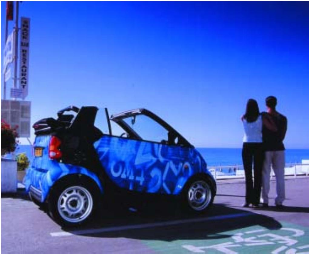 SMART FORTWO COUPE - Removing the car cover - 1