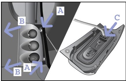 SMART FORTWO COUPE - Replacing the bulbs - 1