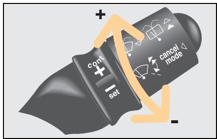SMART FORTWO COUPE - To activate the cruise control - 1
