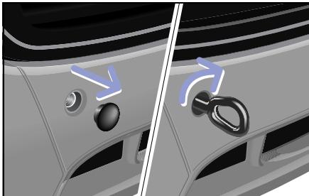 SMART FORTWO COUPE - Fixing points for the towing lug - 2