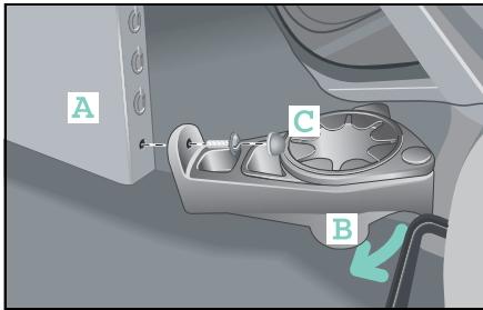 SMART FORTWO COUPE - Storage compartments and trays - 1