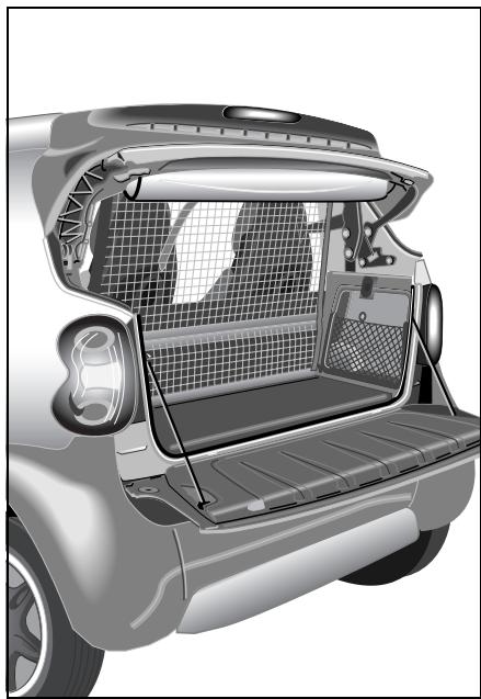 SMART FORTWO COUPE - Divider* between the luggage and passenger compartments (cabrio) - 1
