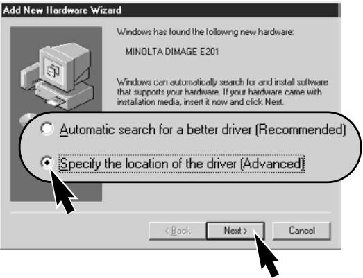 MINOLTA DIMAGE E201 - CONNECTING TO WINDOWS ME - 2