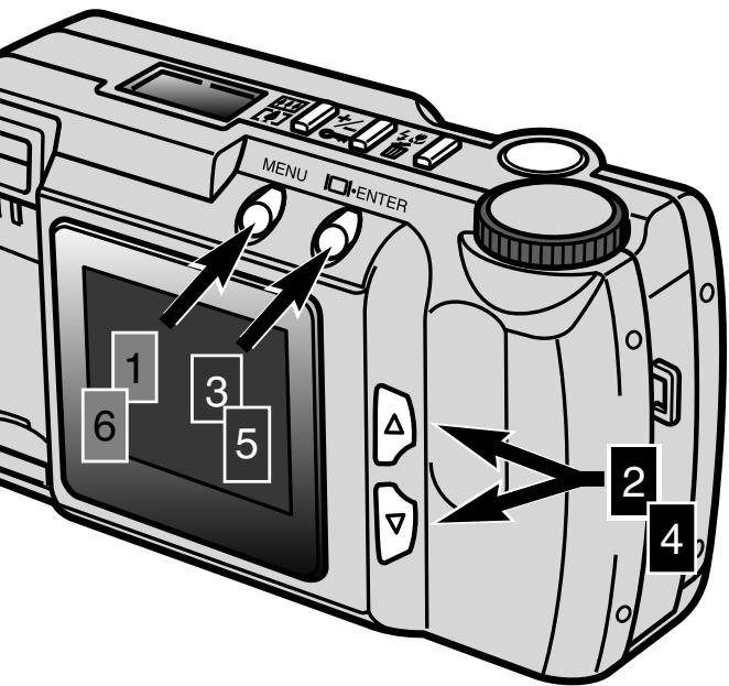 MINOLTA DIMAGE E201 - NAVIGATING THE RECORDING-MODE MENU - 1