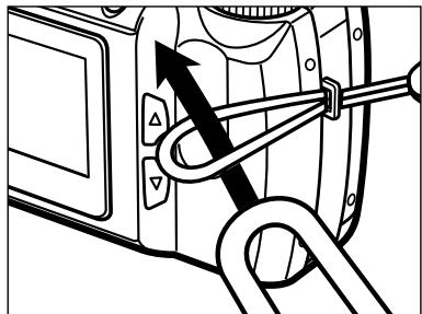 MINOLTA DIMAGE E201 - ATTACHING THE CAMERA STRAP - 2