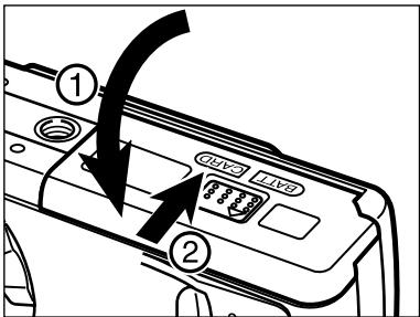 MINOLTA DIMAGE E201 - Always turn off the camera before inserting or removing a CompactFlash card otherwise the data on the card could be lost, and the card may be damaged. - 4