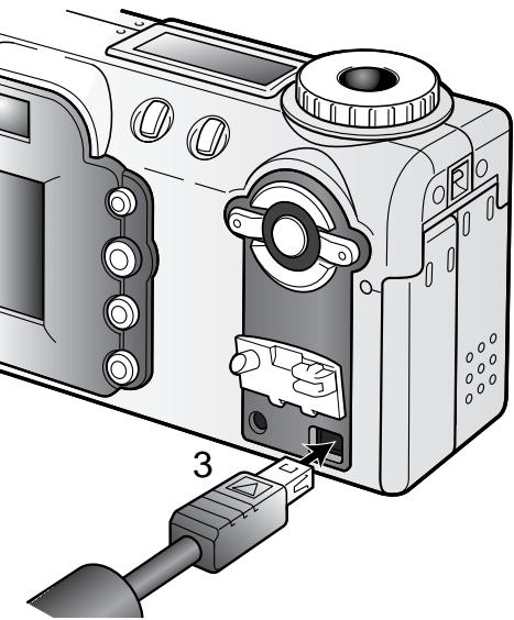 MINOLTA DIMAGE F100 - Connecting the camera to a computer - 1