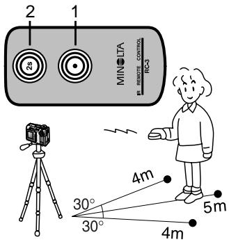 MINOLTA DIMAGE F100 - Recording movies and audio with the RC-3 remote control - 1