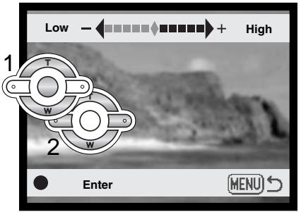 MINOLTA DIMAGE F100 - LCD monitor brightness - 1