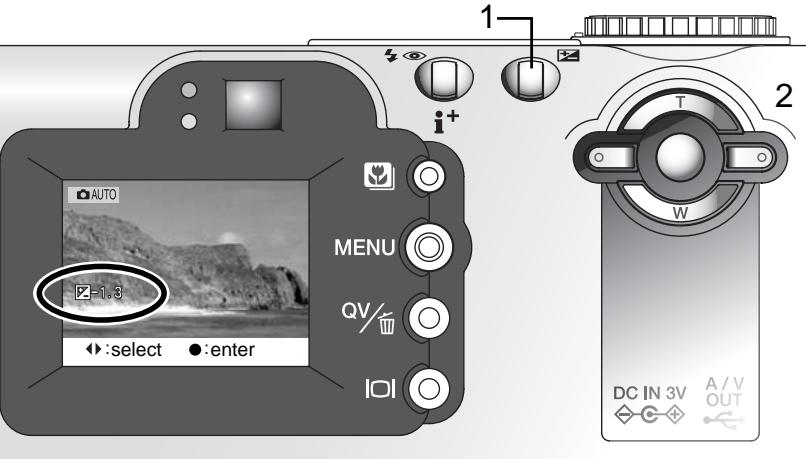 MINOLTA DIMAGE F100 - Exposure compensation - 1