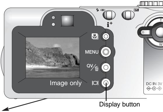 MINOLTA DIMAGE F100 - Display button – playback mode - 3