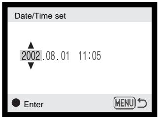 MINOLTA DIMAGE F100 - Setting the date and time - 11