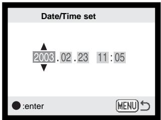 MINOLTA DIMAGE F200 - Setting the date and time - 11