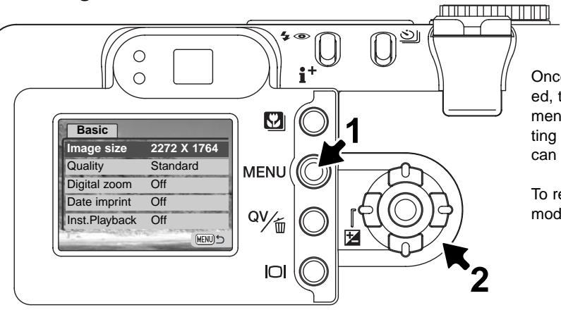 MINOLTA DIMAGE F200 - Navigating the auto-recording mode menu - 5