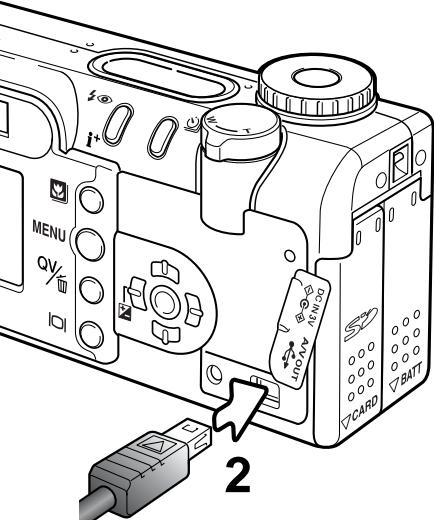 MINOLTA DIMAGE F200 - Viewing images on a television - 1