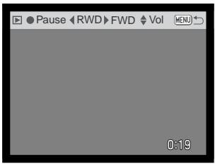 MINOLTA DIMAGE F200 - Playing back movies and audio recordings - 4