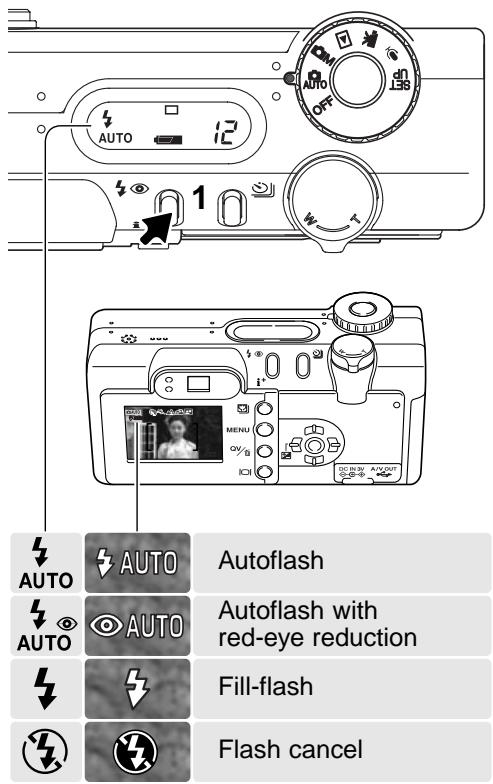 MINOLTA DIMAGE F200 - Flash modes - 2