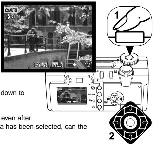 MINOLTA DIMAGE F200 - Focus area selection - 3