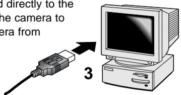 MINOLTA DIMAGE F200 - Connecting the camera to a computer - 2