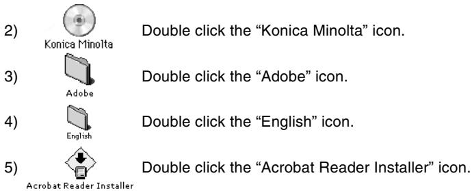 MINOLTA DIMAGE G400 - ●Installing the Adobe Acrobat Reader - 1