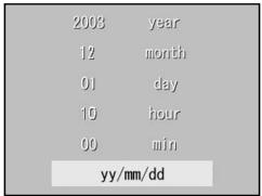 MINOLTA DIMAGE G400 - Setting the Menu Language/Date and Time - 5