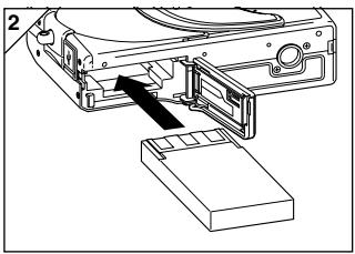 MINOLTA DIMAGE G400 - Installing the (supplied) Battery Pack - 2