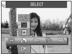 MINOLTA DIMAGE G400 - Selecting/Deselecting Images to Print (DPOF) - 3