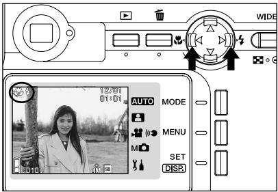 MINOLTA DIMAGE G400 - Selecting the Flash/Macro Mode - 1