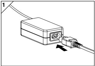 MINOLTA DIMAGE G400 - Connecting the AC Adapter (sold separately) - 1