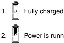 MINOLTA DIMAGE G400 - ● Battery level indicator - 1