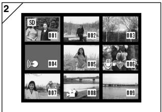 MINOLTA DIMAGE G400 - Viewing Multiple Pages at Once (Index Playback) - 2