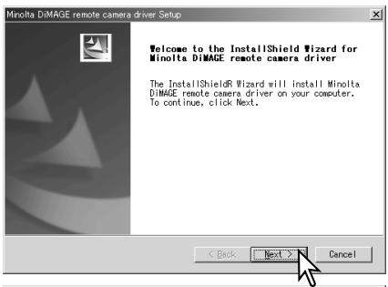 MINOLTA DIMAGE X20 - INSTALLING THE REMOTE CAMERA DRIVER - 2