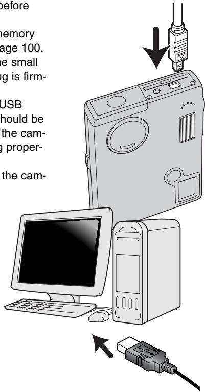 MINOLTA DIMAGE X20 - CONNECTING THE CAMERA TO A COMPUTER - 1