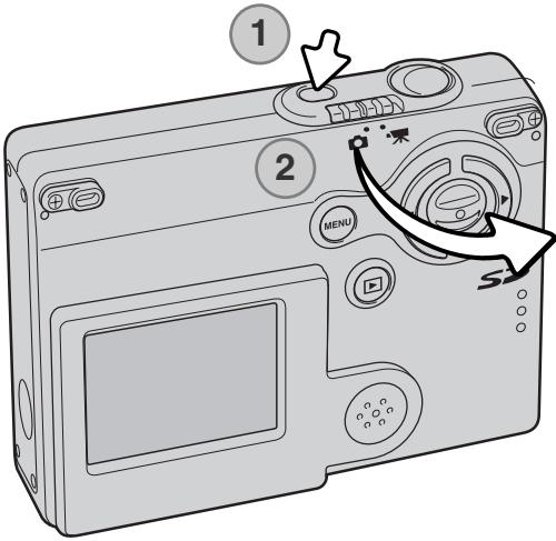 MINOLTA DIMAGE X20 - SETTING THE CAMERA TO RECORD IMAGES - 1