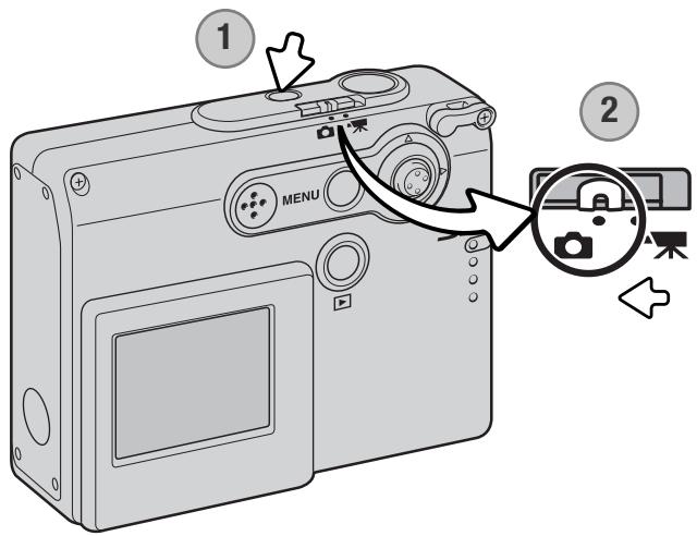 MINOLTA DIMAGE X21 - SETTING THE CAMERA TO RECORD IMAGES - 1