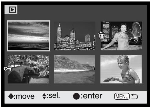 MINOLTA DIMAGE X21 - FRAME-SELECTION SCREEN - 1