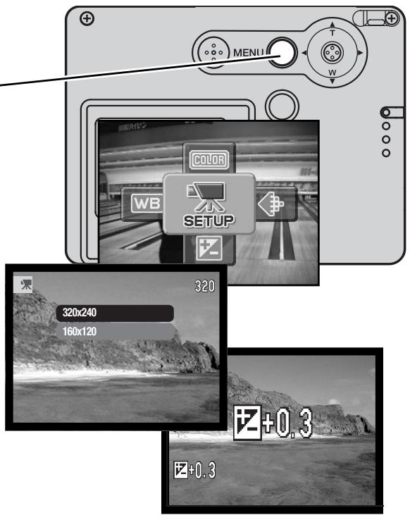 MINOLTA DIMAGE X21 - NAVIGATING THE MAIN MOVIE RECORDING MENU - 6