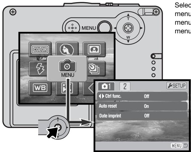 MINOLTA DIMAGE X21 - NAVIGATING THE ADVANCED RECORDING MENU - 1