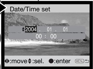 MINOLTA DIMAGE X21 - Menu options in the setup mode - 5