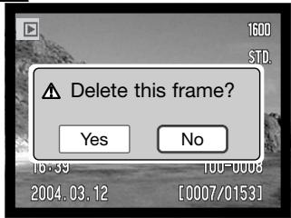 MINOLTA DIMAGE X21 - DELETING SINGLE IMAGES - 5