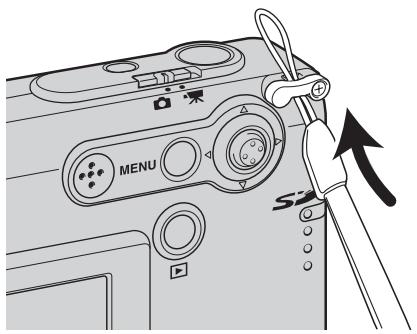 MINOLTA DIMAGE X21 - ATTACHING THE STRAP - 1