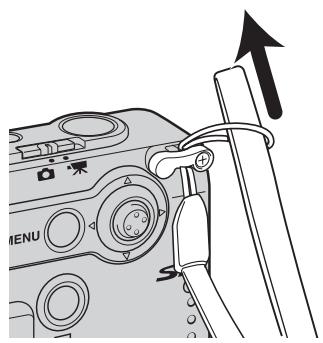 MINOLTA DIMAGE X21 - ATTACHING THE STRAP - 3