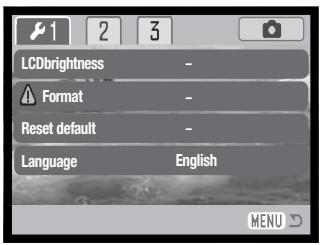 MINOLTA DIMAGE X31 - SETUP MENU - NAVIGATING THE SETUP MENU - 7