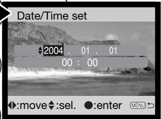 MINOLTA DIMAGE X31 - Menu options in the setup mode - 5