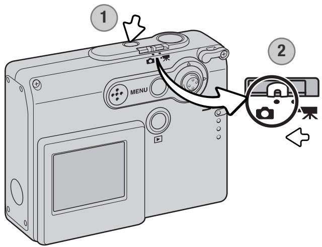 MINOLTA DIMAGE X31 - SETTING THE CAMERA TO RECORD IMAGES - 1