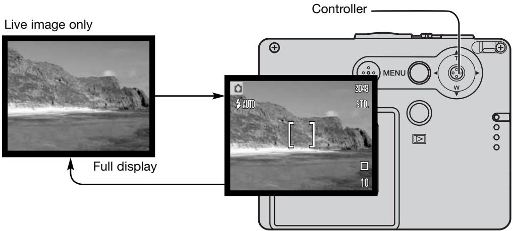 MINOLTA DIMAGE X31 - LCD MONITOR DISPLAY - RECORDING MODE - 1