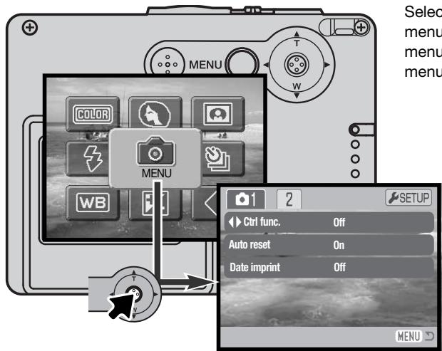 MINOLTA DIMAGE X31 - NAVIGATING THE ADVANCED RECORDING MENU - 1