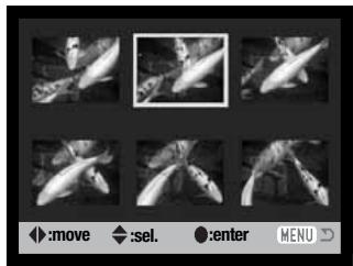 MINOLTA DIMAGE X60 - Frame-selection screen - 1