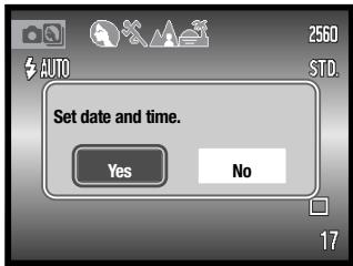 MINOLTA DIMAGE X60 - SETTING THE DATE AND TIME - 2